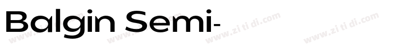 Balgin Semi字体转换 Balgin Semi字体转换